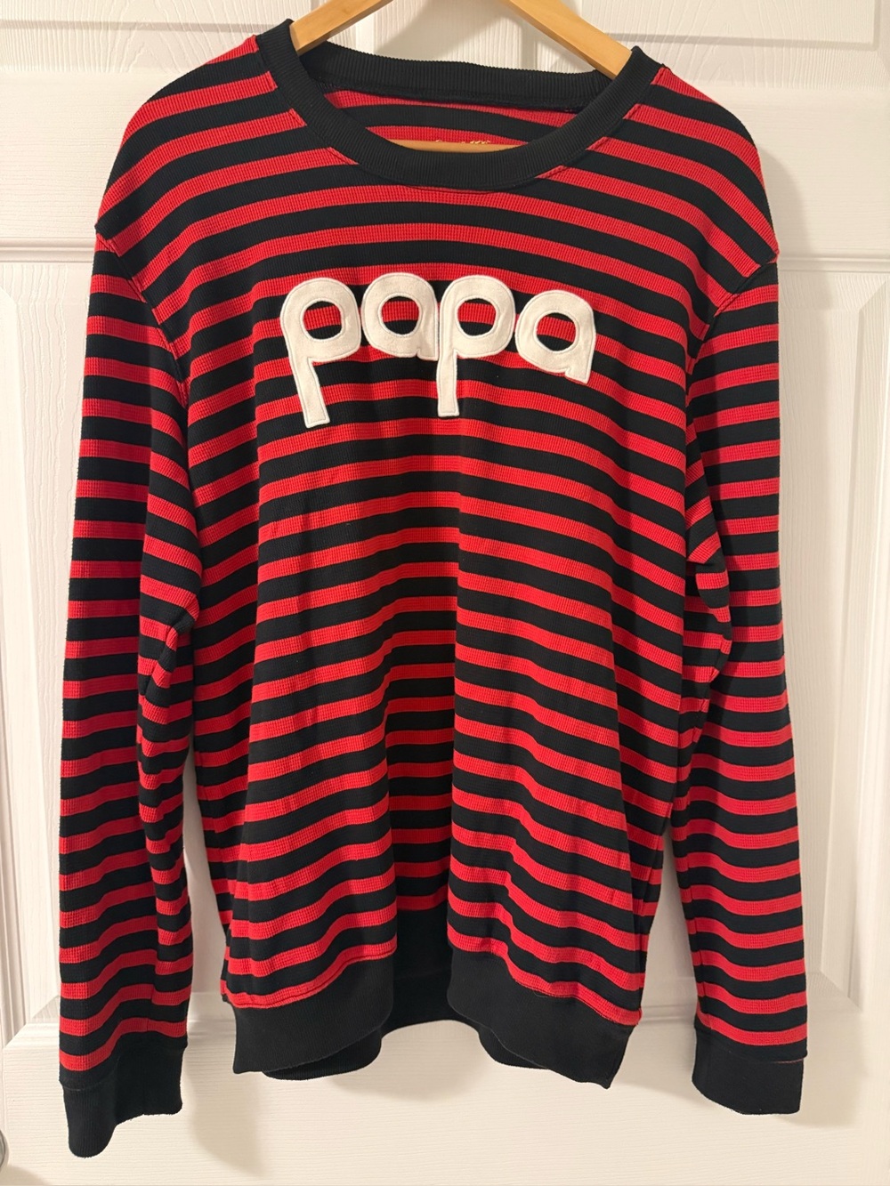 Kapital K “Papa” Striped Pullover Sweatshirt | Men’s Large